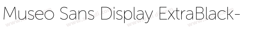 Museo Sans Display ExtraBlack字体转换